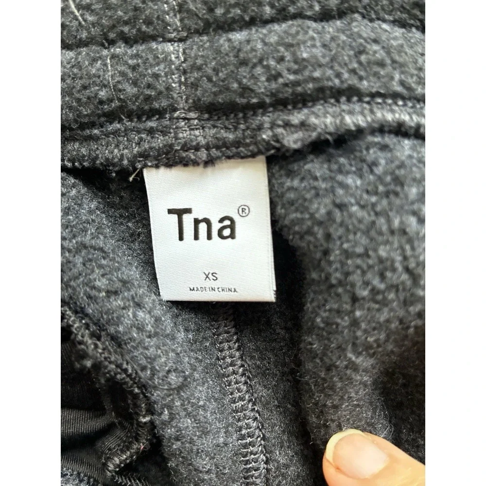 tna aritzia Pull On Fleece Sweatpants XS Charcoal Grey Lounge